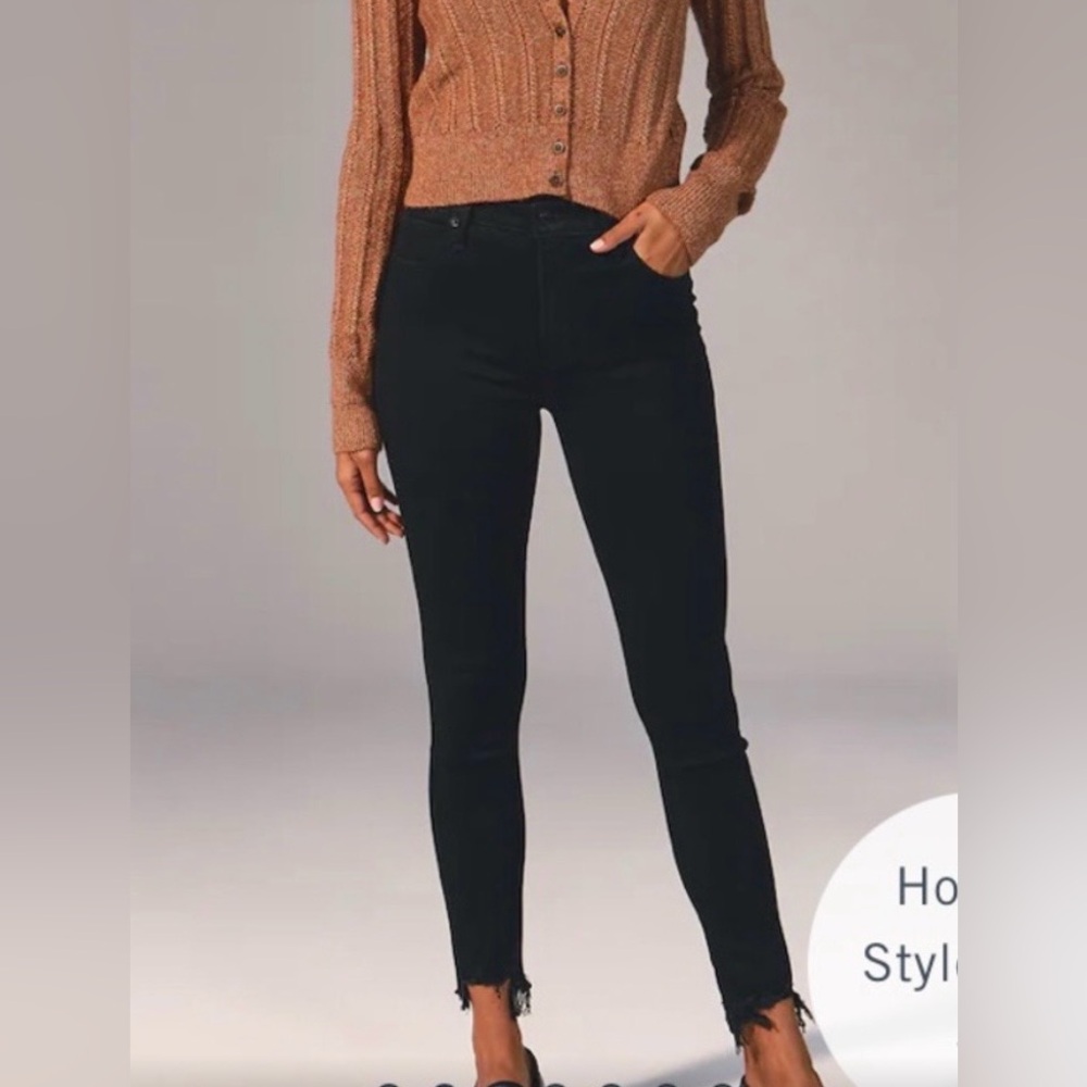 Abercrombie & Fitch Curve Love Women's Black Skinny Jeans
